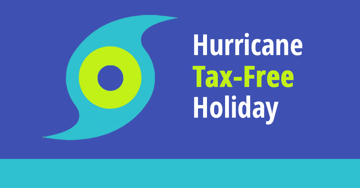 Hurricane Tax-Free Holiday Underway